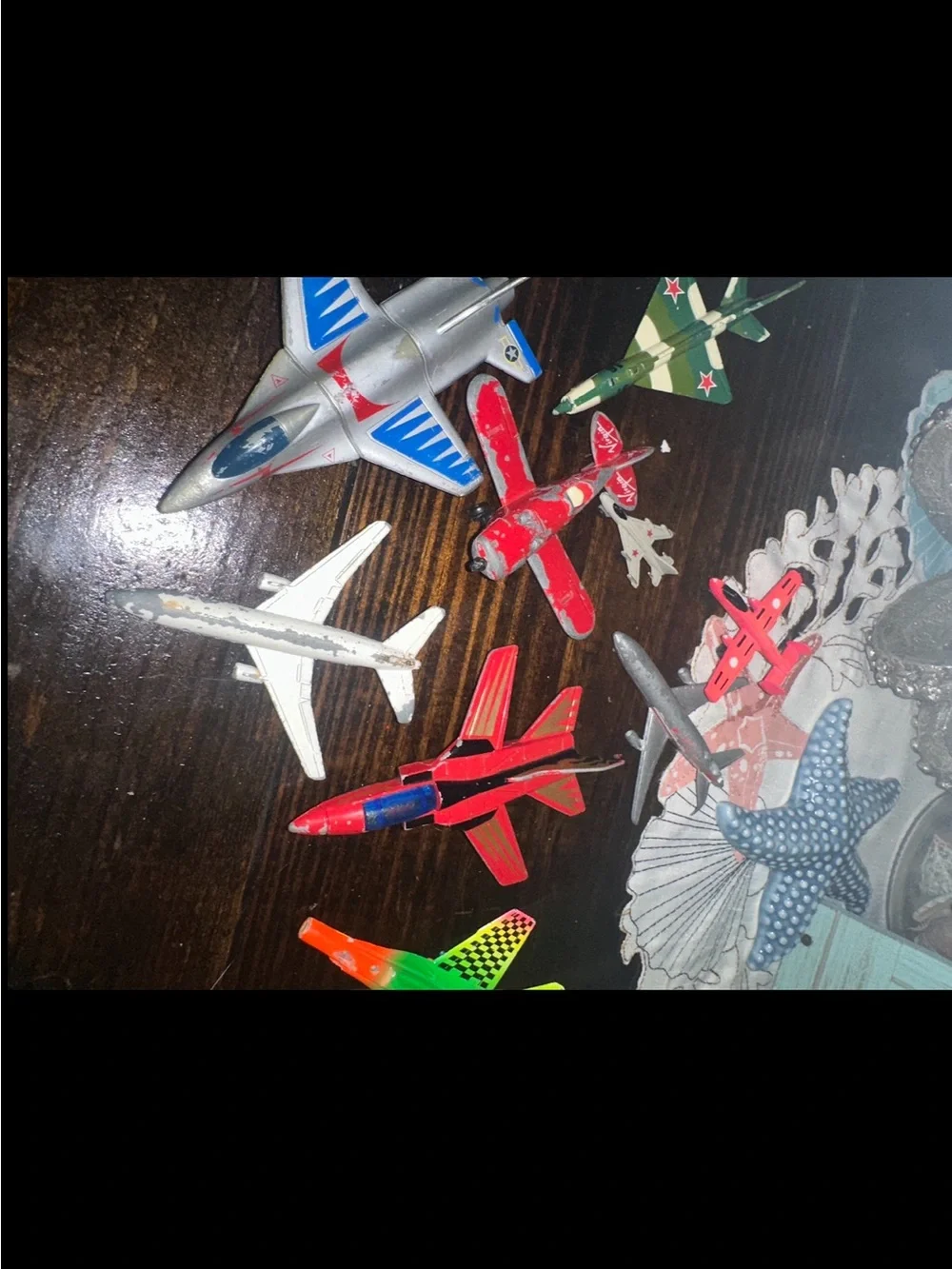 Assorted Vintage Kids Toy Airplane Pack - 9 pieces